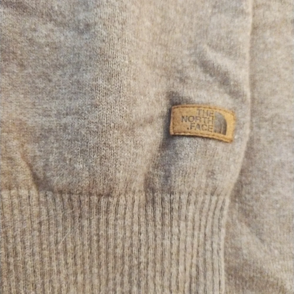 The North Face Wool Blend Quarter Zip Pullover Long Sleeve Knit Sweater Mens L
